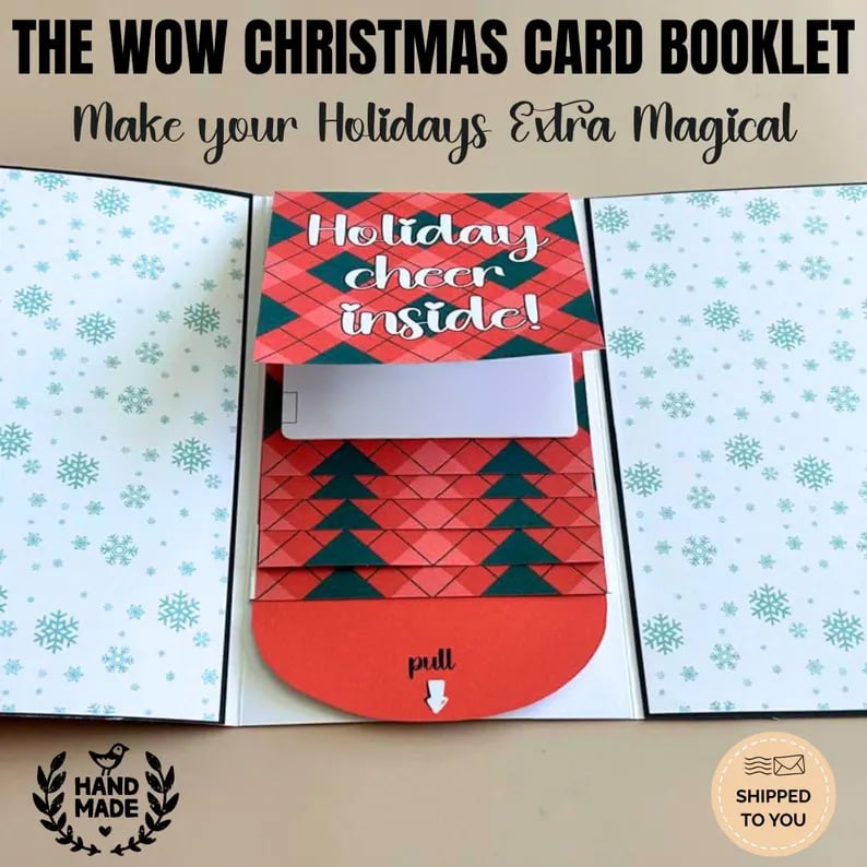 🎁 Christmas Gift Card Surprise Booklet
